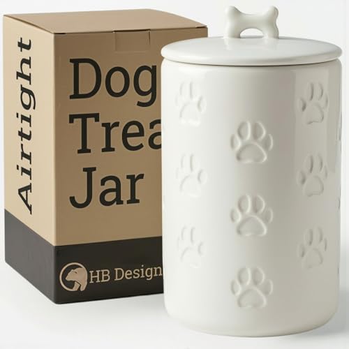 Ceramic Dog Treat Jar