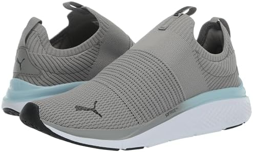 PUMA Women's SOFTRIDE PRO Echo Slip-ON Sneaker, Stormy Slate-Turquoise Surf White, 7 | Image 6