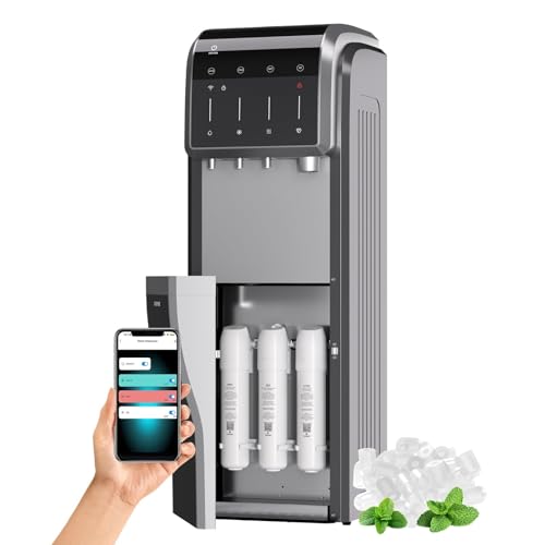 ICEPURE 6-in-1 Bottleless Water Cooler with Ice Maker...