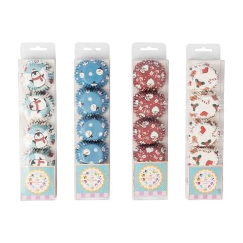 100 Pack Reindeer Christmas Cupcake Cases Cover