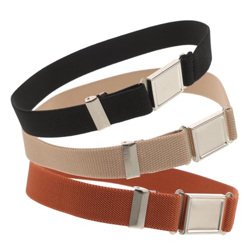 KESYOO 3Pcs Adjustable Buckle Belts for and Versatile Colors Easy to Wear Durable Waist Belts for Ages Comfortable Fit
