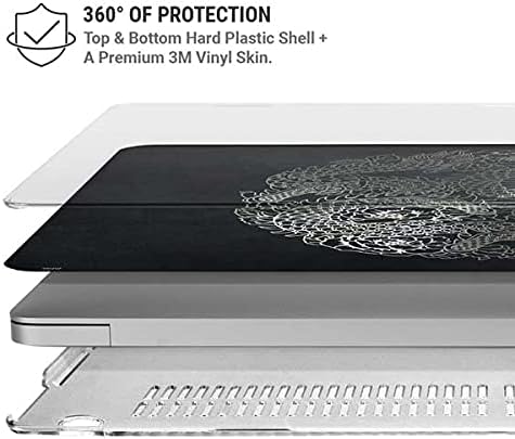 Skinit Case + Skin Compatible with MacBook Air 13in (2020) Originally Designed Chinese Black Dragon Design