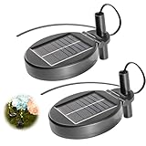 2 Stück Solarleuchten Ersatzteile 8cm, 8 Verschiedene Lichtmodi Solarleuchten Ersatz Top, Ersatz Solarmodul Für Gartenleuchten, Ersatzdeckel Wasserdicht für Solarlampen Gartenleuchten, DIY