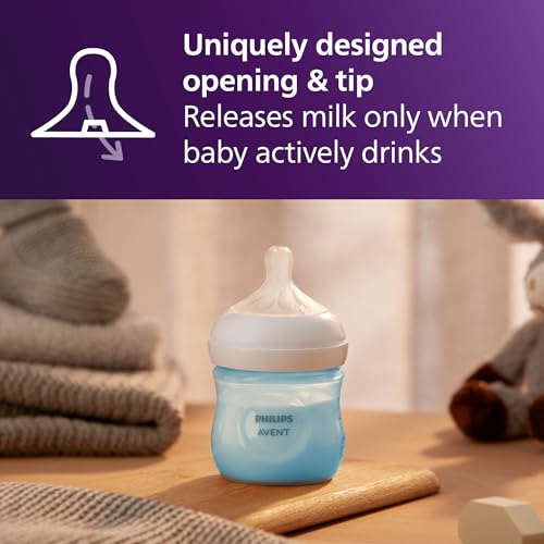 image for Philips Avent Natural Baby Bottles with Natural Response Nipples (Slow