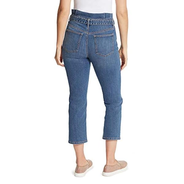GLORIA VANDERBILT Vrouwen Jeans Paperbag HR Straight Crop
