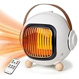 SIYOMG Heizlüfter Energiesparend Leise, 800W Mini PTC Keramik Heizstrahler...