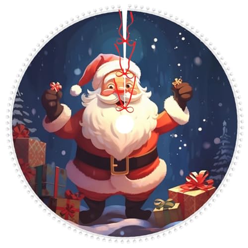 Jupe de sapin de Noël 121 cm de qualité supérieure pour décoration - 7
