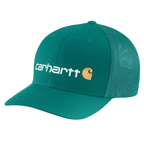 Carhartt Men's Rugged Flex Fitted Canvas Mesh-Back Logo Graphic Cap, Dragonfly, X-Large-XX-Large