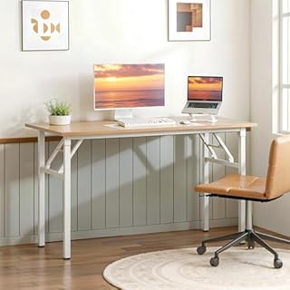 sogesfurniture Bureau pliable 100 x 60 cm, table pour ordinateur, table de bureau, table d'ordinateur, table de bureau, table de conférence, pliable pour la maison, le bureau, pique-nique, jardin