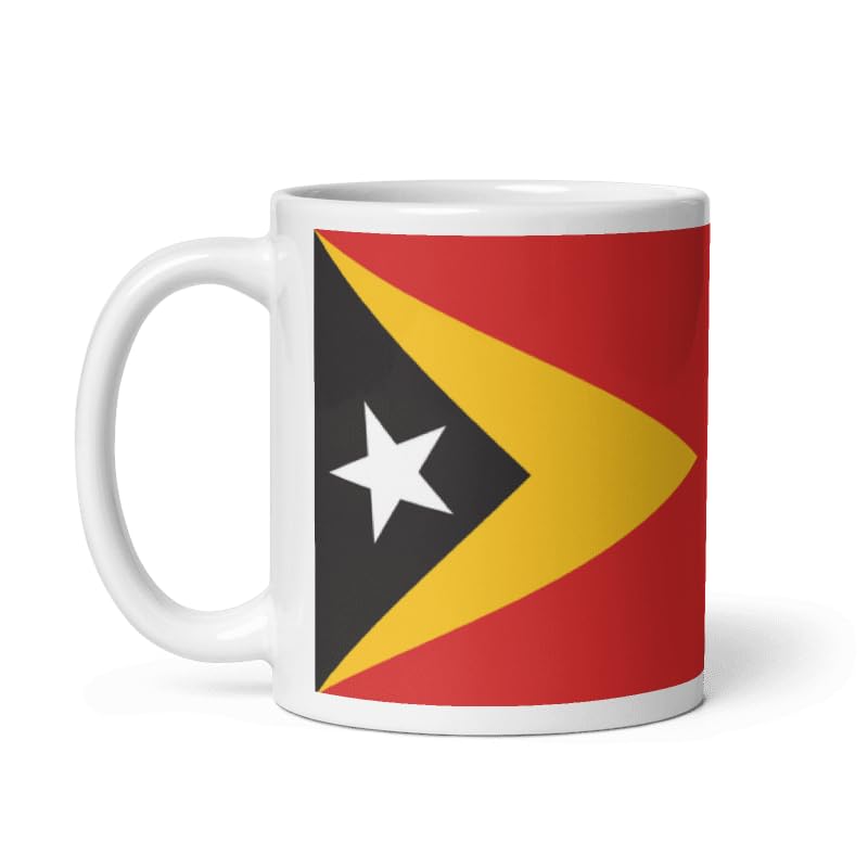 Timor-Leste Flag 11oz Tea Cup Coffee Mug