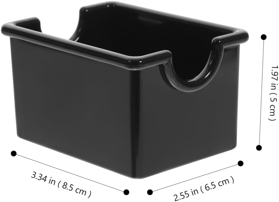 Tea Bag Organizer Box Small Storage Box for Tea Bags Candy Swabs and Bag Packets Desktop Countertop Holder for Home Office Kitchen Restaurant 3.34 X 2.55 X 1.96 in image 3
