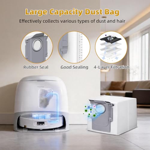Image of 24 Pack Replacement Accessories for Roborock Qrevo Curv 2 Flow Robot Vacuum | 2 Pairs Main Brushes 2 Roller Mops 4 HEPA Filters 6 Side Brushes 6 Dust Bags 1 Cleaning Brush 1 Screwdriver