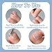 Imagen de Corrector Uñas Encarnadas 150PCS Uñas Encarnadas Pies Uñas Encarnadas Juego de Tratamiento de Corrección de Uñas Encarnadas con Picker Para Tratamiento de Cuidado de los Pies
