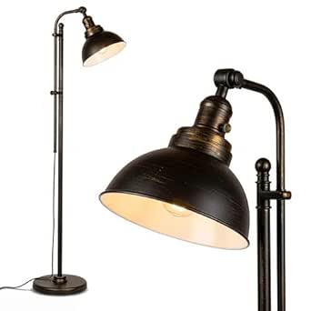 Brightech Dylan Industrial Floor Lamp for Living Rooms & Offices