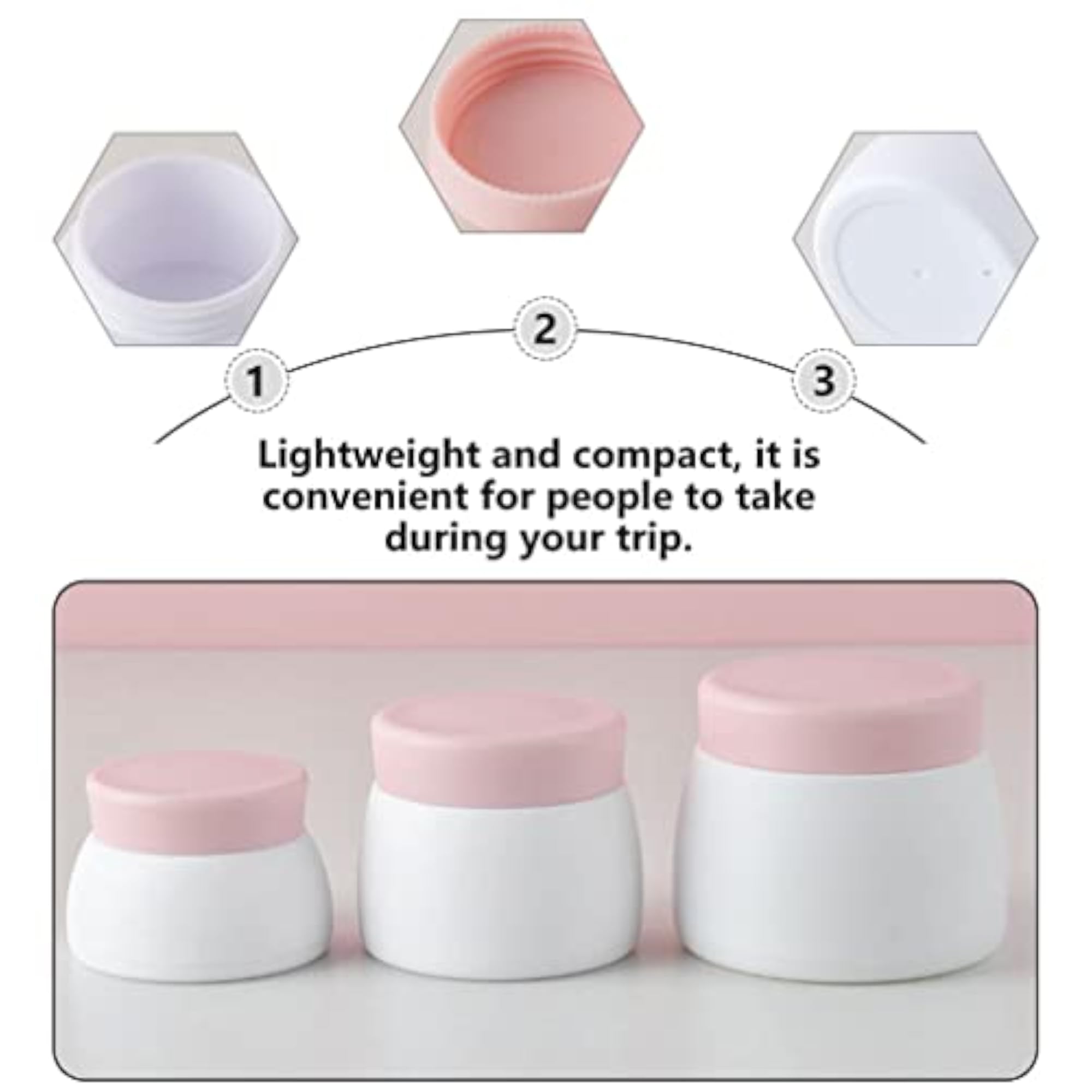 Travel Empty Cream Box Set: 9Pcs Dual Layer Cream Cases