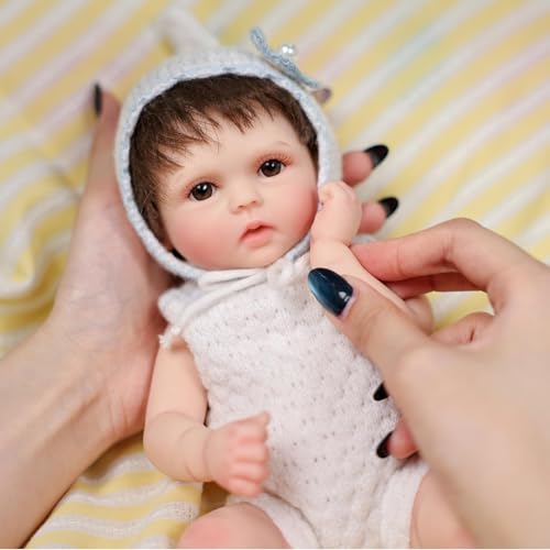 Muñeca Bebé Reborn de Silicona 12 pulgadas miniatura 5