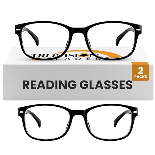 TruVision Readers 9505 2 Pk Black +1.25