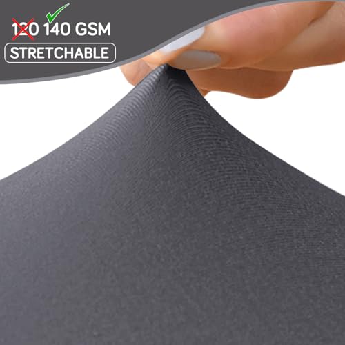 Image of HOKIPO 'SereneSolids' 140 GSM Shell Chair Cover, Mid Century Modern Dining Chair Cover, Pack of 1, Grey (AR-6248-GRY)