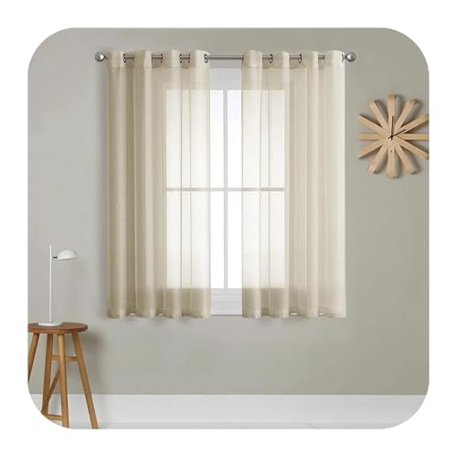 Voile blanc imitation lin thermique pour chambre et salon cocooning