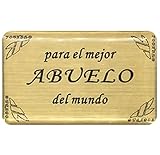 Durabol 1 Pegatina para Premio Copa Trofeo Regalos al Mejor Abuelo del Mundo Una Variedad de Opciones de Texto, Familiares y Amigos.