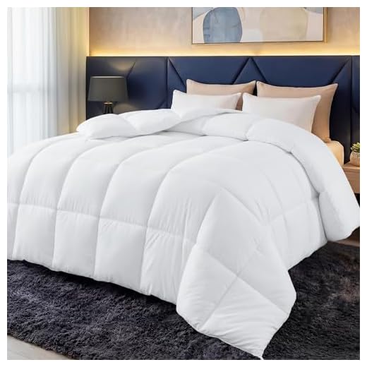 Utopia Bedding Bettdecke 135 x 200 cm, Ganzjahresbettdecke 280 GSM Füllung, Mikrofaser Steppdecke (weiß)