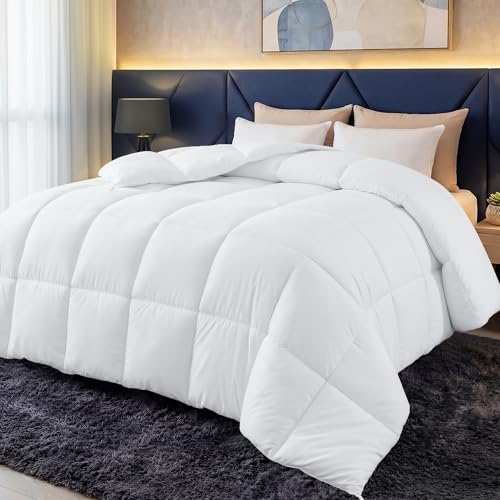 Utopia Bedding Couette 220x240 cm Toute Saison - 280 GSM, Respirante, Super Doux (Blanc)