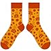 MIJOMA Herren Fun-Socken &ndash; Lustige Motivsocken mit ausgefallenen Designs &ndash; Bunte Baumwollsocken f&uuml;r Freizeit, Alltag & B&uuml;ro (DE/NL/SE/PL, Numerisch, 42, 46, Regular, Regular, K&auml;se)