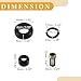 Partuto Fuel Injector Seal O Ring - Car O-Ring Rebuild Repair Kit - for Toyota 1.8L L4 2000-2005 NBR Rubber Black - 4 Sets