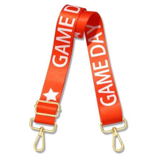 Image of Game Day Purse Strap Replacement Crossbody Wide Shoulder Strap Star Football Strap for Stadium Approved Clear Bag