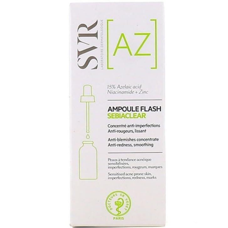 Siero Concentrato SVR Viso, Anti-Imperfezioni, Levigante, Purificante, per Pelle Grassa. 30 ml