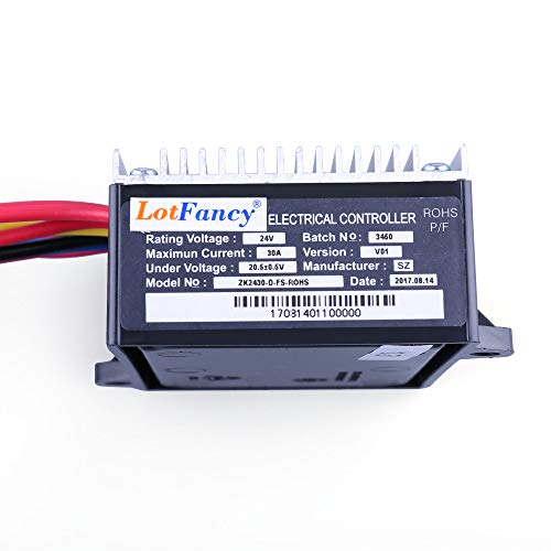 LotFancy 24V Controller for Razor E200(V24+), E300(V20+), MX350, MX400 Dirt Rocket(V33+), Pocket Rocket(V27+), Pocket Mod(Versions 45+), RX200(Versions 1+) Replace PN:ZK2430-D-FS-ROHS W13113601015