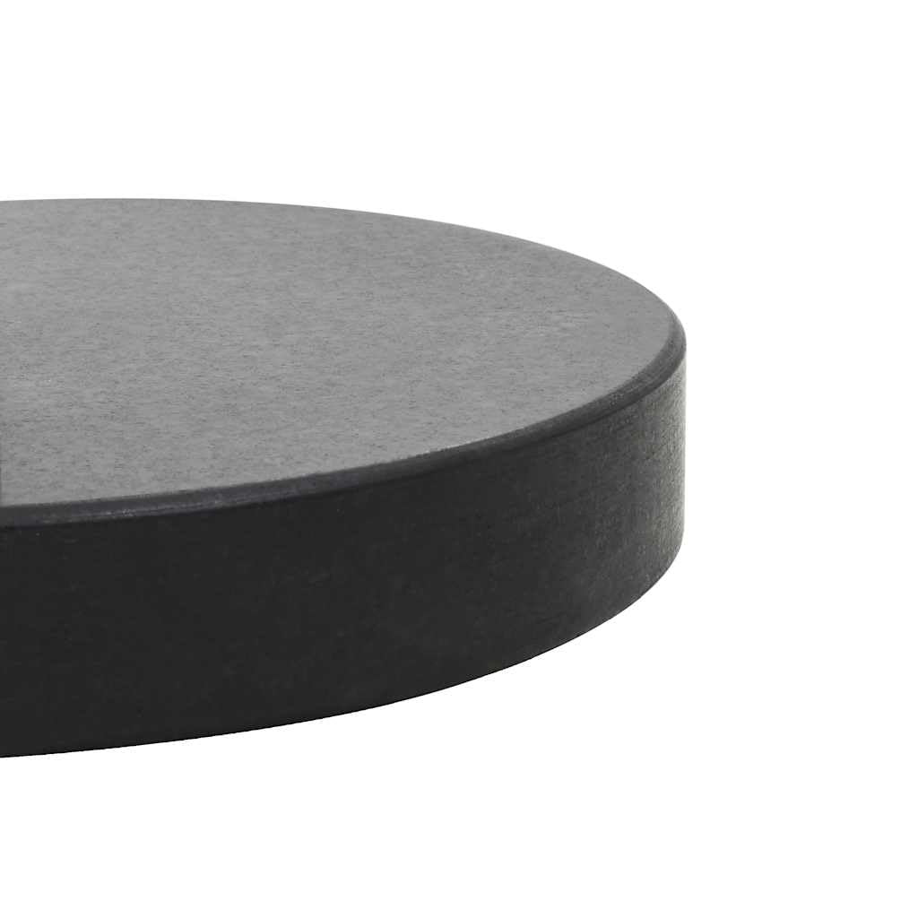 vidaXL Base Sombrilla de Granito Redonda Negro 28,5 kg Estructura Parasol Patio