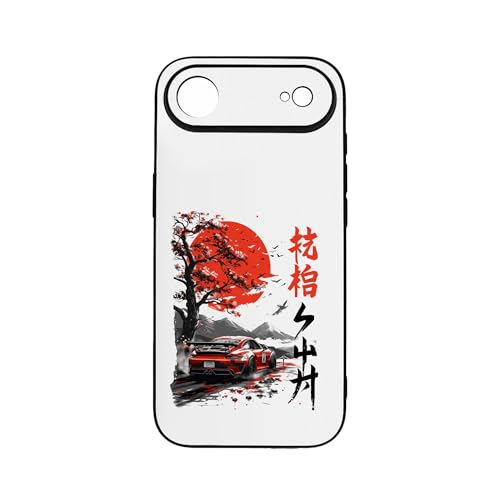 qizjio Japanese Car Anime-Inspired Phone Case – Cool Racing Illustration, Shockproof Protective Cover for iPhone 17 Air