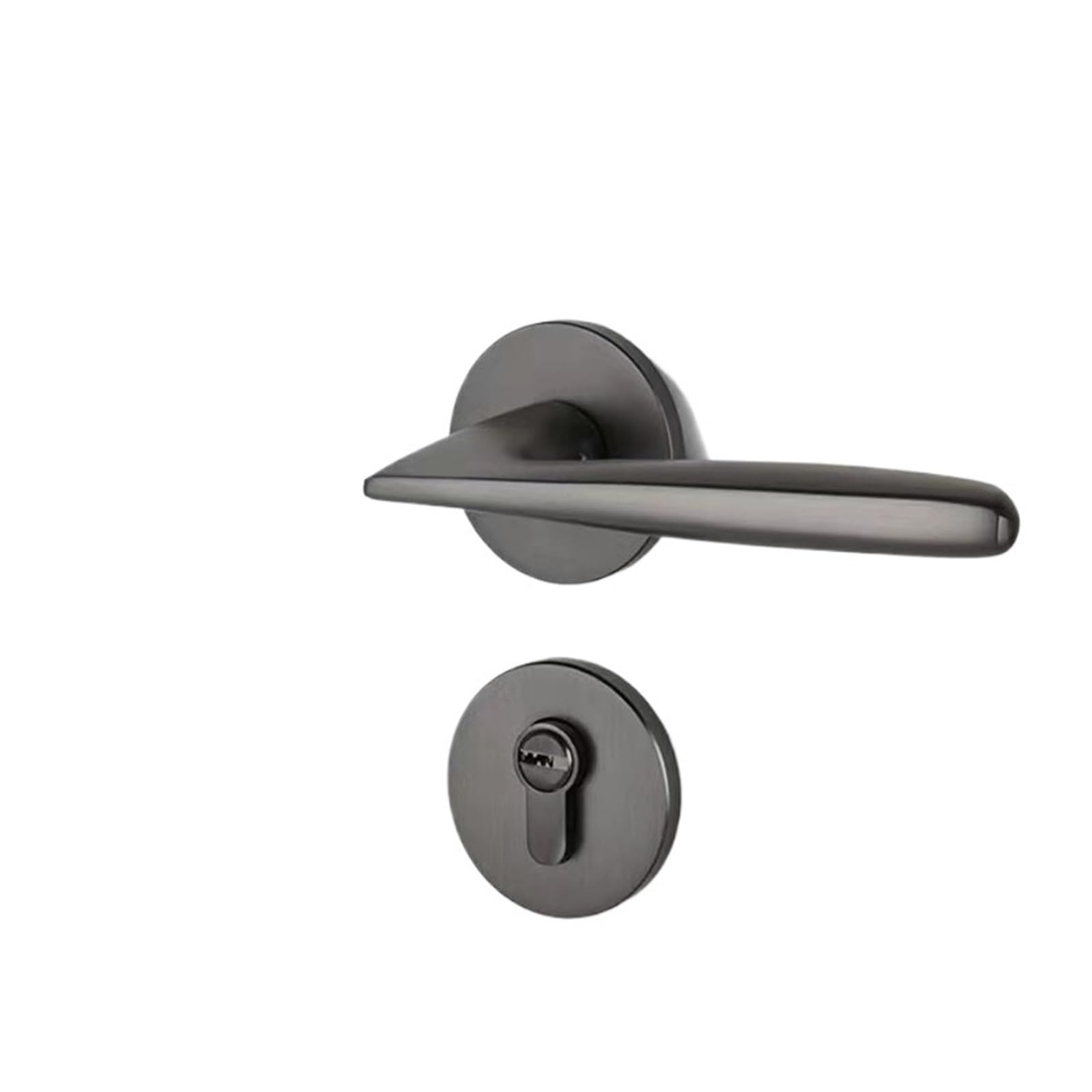 Serrure porte magnétique design gris fendu pour sublimer vos portes en bois de chambre et salon