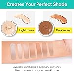 Tattoo Cover Up Makeup Waterproof, 2 Colors Tattoo Cover Up, Long Lasting Tattoo Concealer, Professional Body Leg Makeup for Tattoo, Scars, Vitiligo and Dark Spots - Image 3