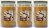 Mainstays 20oz Hazelnut Cream Scented Candles, 3-Pack