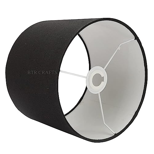Image of Wooden Tripod Floor Lamp with 3 Shelves Modern Standing Lamp with Fabric Shade Decorative Shelf Floor Lamp for Living Room Bedroom & Home Decor Modern Standing Lamp for Living Room,Bedroom (Black)