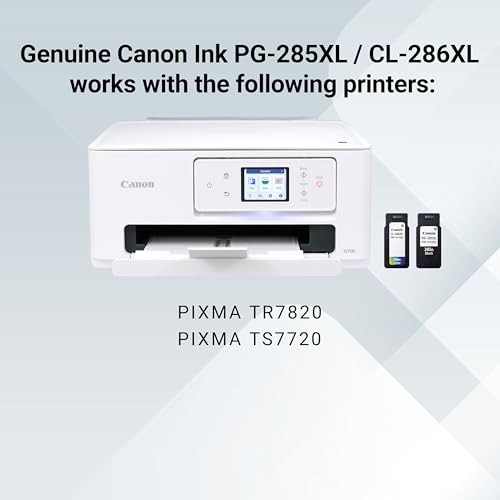 Image of Canon PG-285 XL / CL-286 XL Genuine Ink Value Pack (2 Cartridges), Compatible with TR7820, TS7720 /7722