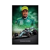 GJHTQLP Fernando Alonso Leinwand-Poster, Wandkunst, 