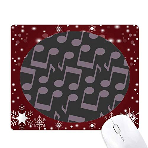 Tapis de souris musique noir et pourpre motif flocon de neige pour bureau