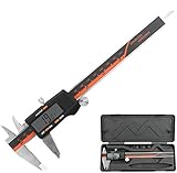 Allnice Digital Caliper 0-6' Vernier Caliper Digital Electronic Gauge Micrometer Measuring Tool with...