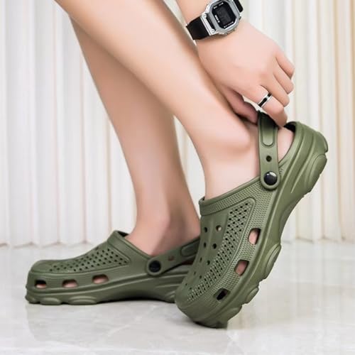 Chanclas clogs unisex de EVA transpirables, zapatos de verano azul talla 41 6