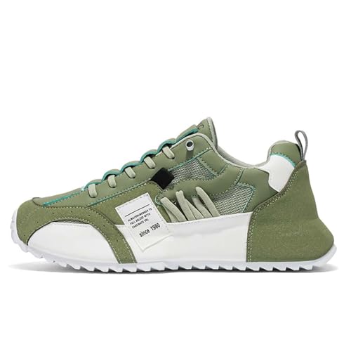 Men's Lace Up Slip On Loafers Shoes Round Toe Stitching Casual Mesh Breathable Low Top Comfortable Fashion Sneakers Outdoor Walking Shoes for Men2