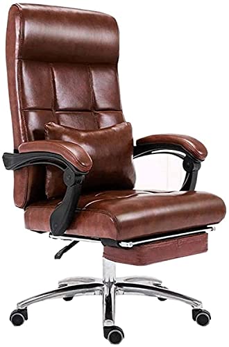 Chaise de bureau d'ordinateur ergonomique avec appui-tête réglable et support lombaire