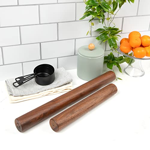 Solid Wood Handmade Amish Rolling Pin By Arbordown! 100% Made In The Usa (18 Walnut) #TOP4