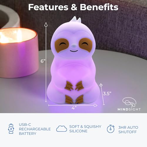 Mindsight 'Breathing Buddha' Slow-It-Down Sloth Guided Visual Meditation Tool for Mindfulness | Slow Your Breathing & Calm Your Mind for Stress & Anxiety Relief | Perfect for Adults & Kids - Image 4