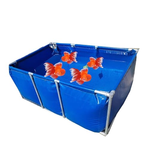 zklaseot Piscinas Desmontables, Piscina De Lona Soporte De Acero Inoxidable Piscina Doblar Familia Piscina Estanque De Peces Piscina De Emergencia, Personalizable(100x70x61cm)