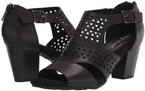 Easy Street Women's Block Heel Sandal Heeled, Black, 11 | Image 6