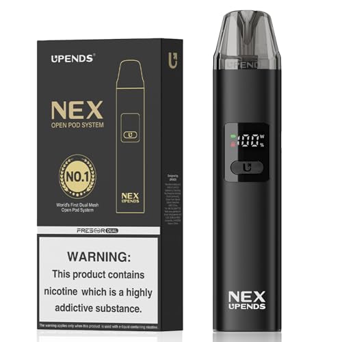 NEX Vape kit Vape Pens with Adjustable Output Power 1000 Mah Battery 2PCS Refillable Pod 2mL Visible Pod Airflow Adjustment(No Liquid No Nicotine)