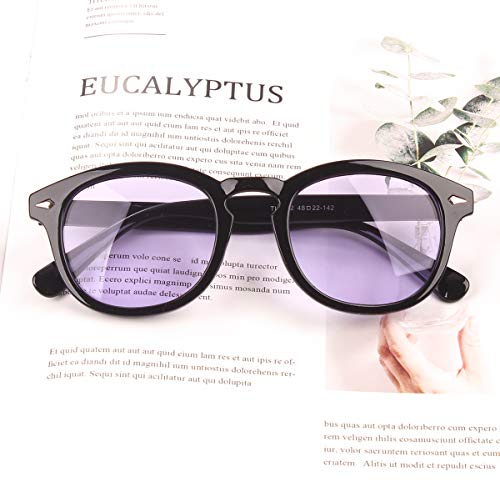 Image of Bestum Retro Inspired Sunglasses With Rivets Tinted Lens UV400